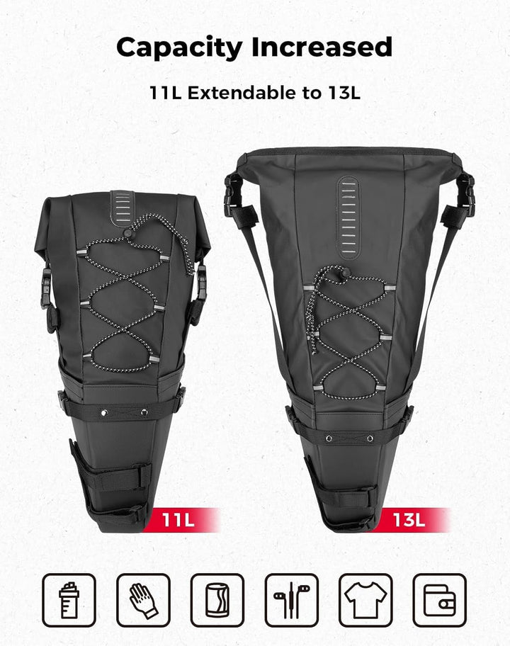 11L Satteltasche für Fahrrad & E-Bike wasserdicht