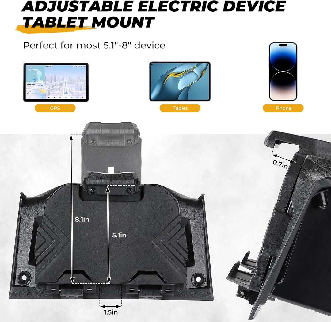 Elektronische Geräte- & GPS-Halterung mit integrierter Aufbewahrungsbox für Polaris RZR XP 1000 / XP Turbo