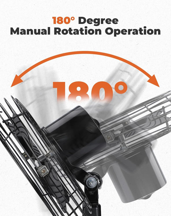 12V Auto Ventilator für UTV, Wohnmobil, LKW und lokale Luftzirkulation