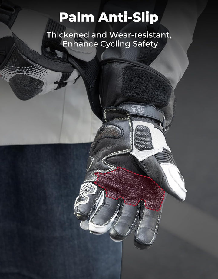 Motorradhandschuhe Leder - Carbon Knöchelschutz  Damen & Herren
