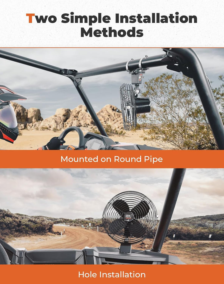 12V Auto Ventilator für UTV, Wohnmobil, LKW und lokale Luftzirkulation