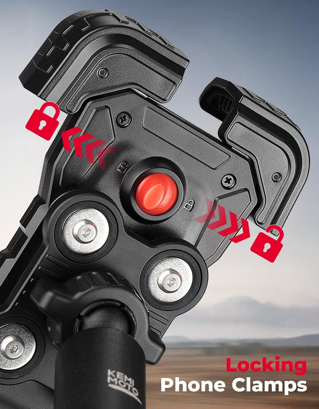 X3 Handyhalterung Aluminium Anti-Vibration 360° Verstellbarer Halter für Can-Am Maverick X3 & Max
