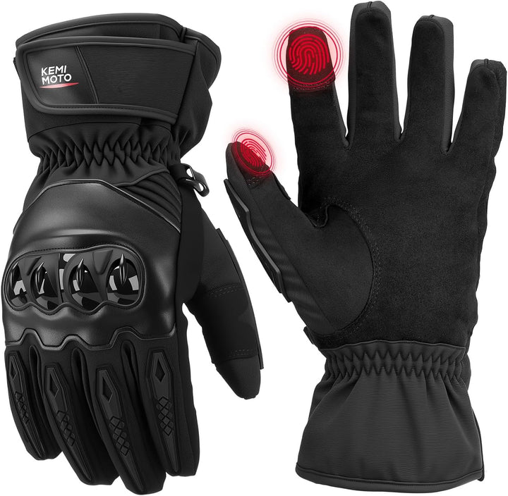 Winter Motorradhandschuhe mit Touchscreen & Windschutz