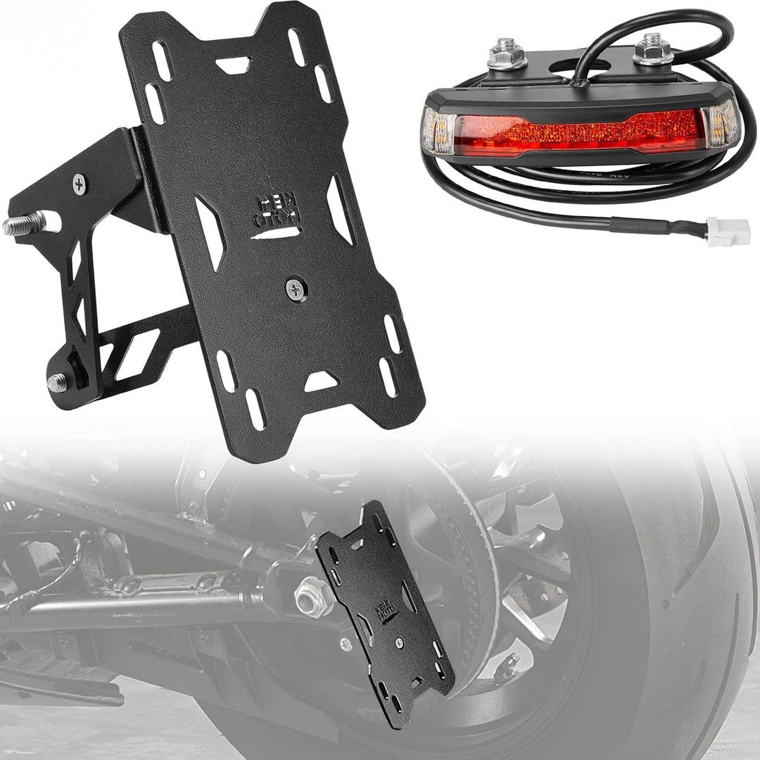 Motorcycle Side License Plate Holder Bracket with LED Light for Sportster S RH1250