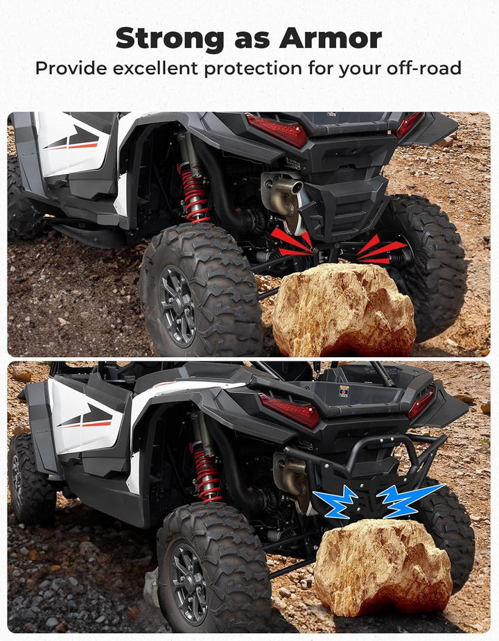 Parachoques trasero de acero de alta resistencia para el Polaris RZR XP 1000/4 de 2024-2025