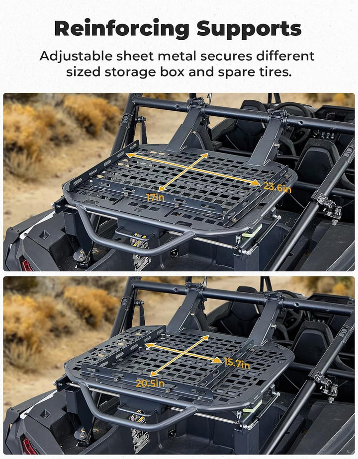 UTV-Reserveradhalterung für Polaris RZR XP 1000 / XP 4 1000, Modelljahre 2024–2026
