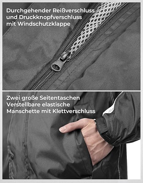 Regenanzug für Herren wasserdicht & atmungsaktiv