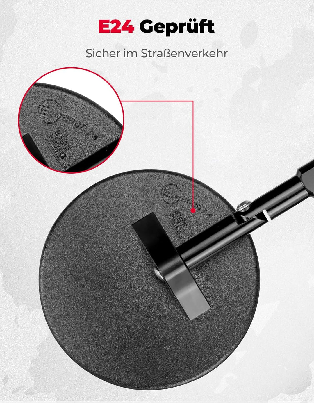 Lenkerendenspiegel für Motorräder und Roller (2 Stück)