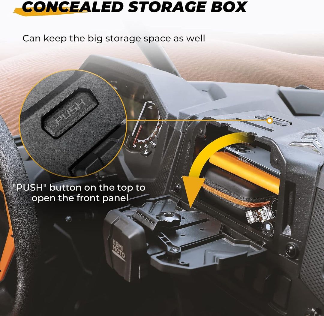 Elektronische Geräte- & GPS-Halterung mit integrierter Aufbewahrungsbox für Polaris RZR XP 1000 / XP Turbo