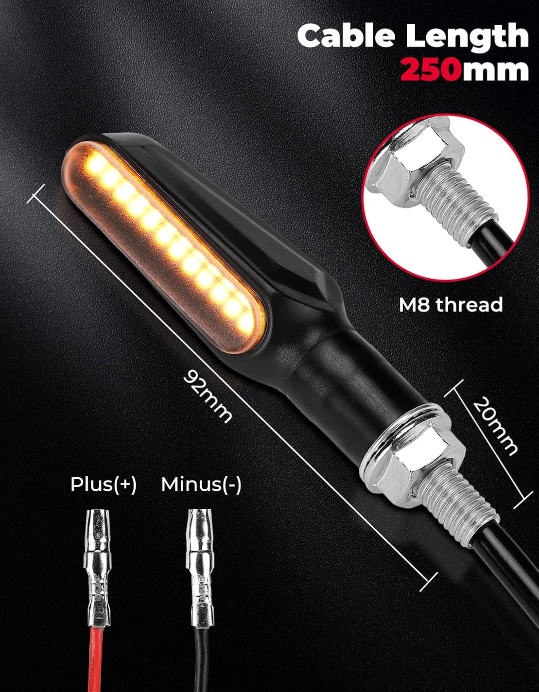 LED Blinker 12V  für Motorrad & Motocross