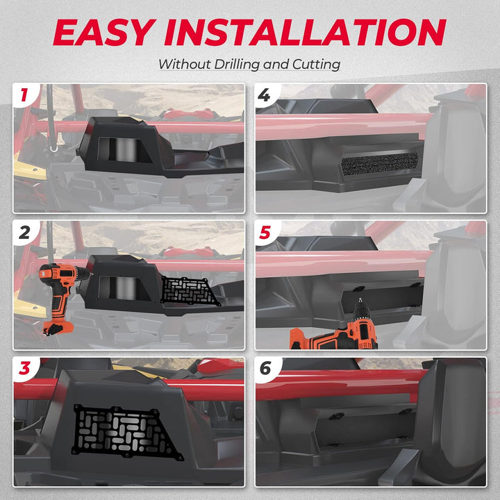 Conjunto de silenciadores para o X3, compatível com o Can-Am Maverick X3 e Max
