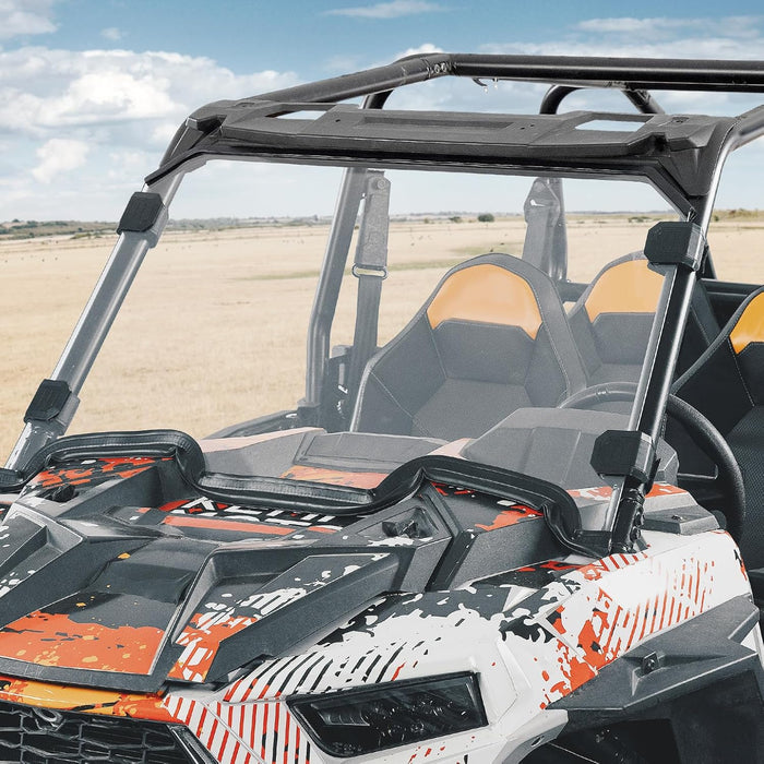 Potpuno prednje vjetrobransko staklo s 4 crne pričvrsne stezaljke za Polaris RZR