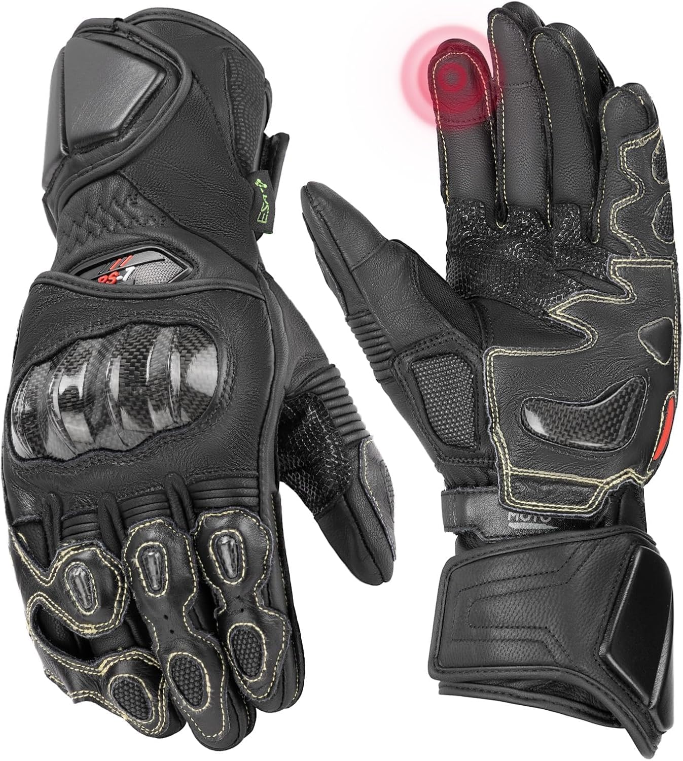 Motorradhandschuhe Leder