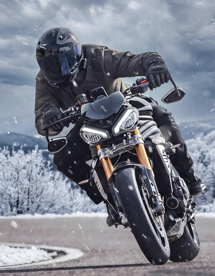 Wasserdichte Winter-Motorradhandschuhe mit Grip & Touchscreen