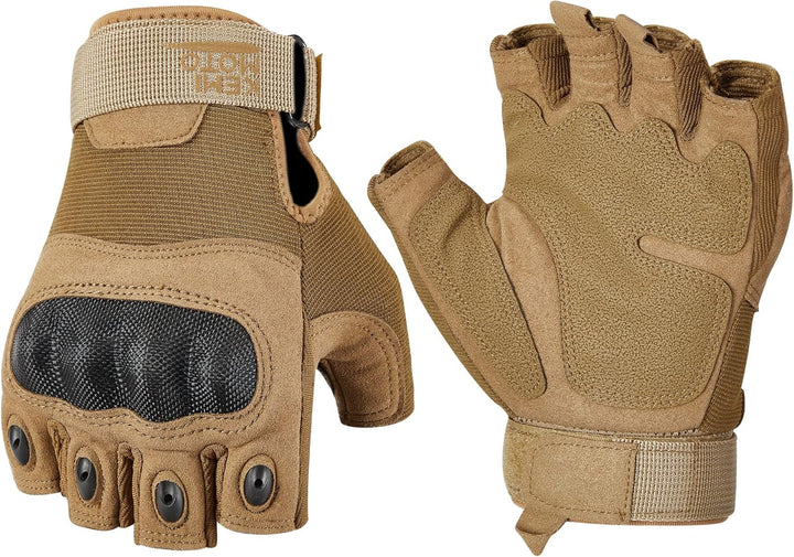 Motorradhandschuhe Herren - Kohlefaser-Knöchelschutz, Touchscreen, Atmungsaktiv