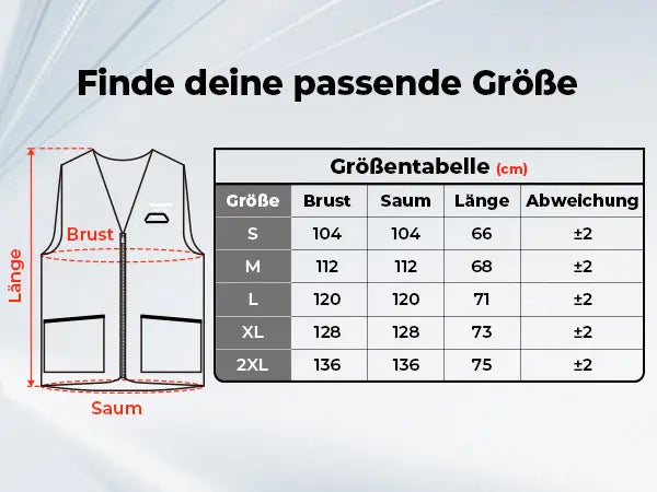 Beheizbare Weste mit App-Steuerung, 4 Heizzonen und 10000mAh Akku