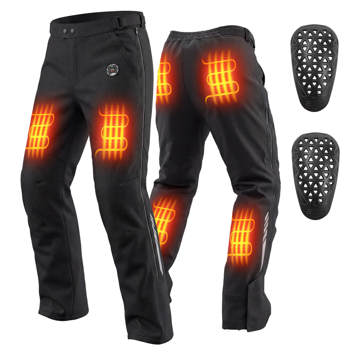WarmLife® beheizbare Motorrad-Überhose mit 3 Heizzonen