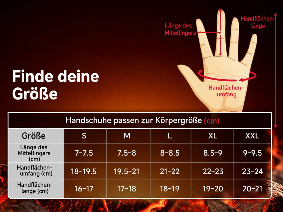 Beheizbare Motorradhandschuhe mit Dual-Zonen-Heizung & Akku