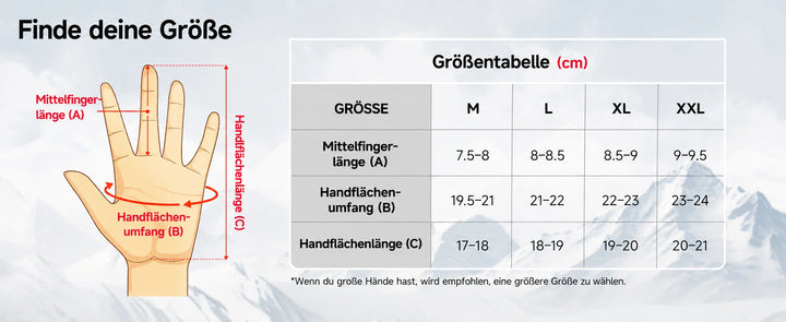 Winddichte Winter-Motorradhandschuhe mit Schutz & Touchscreen