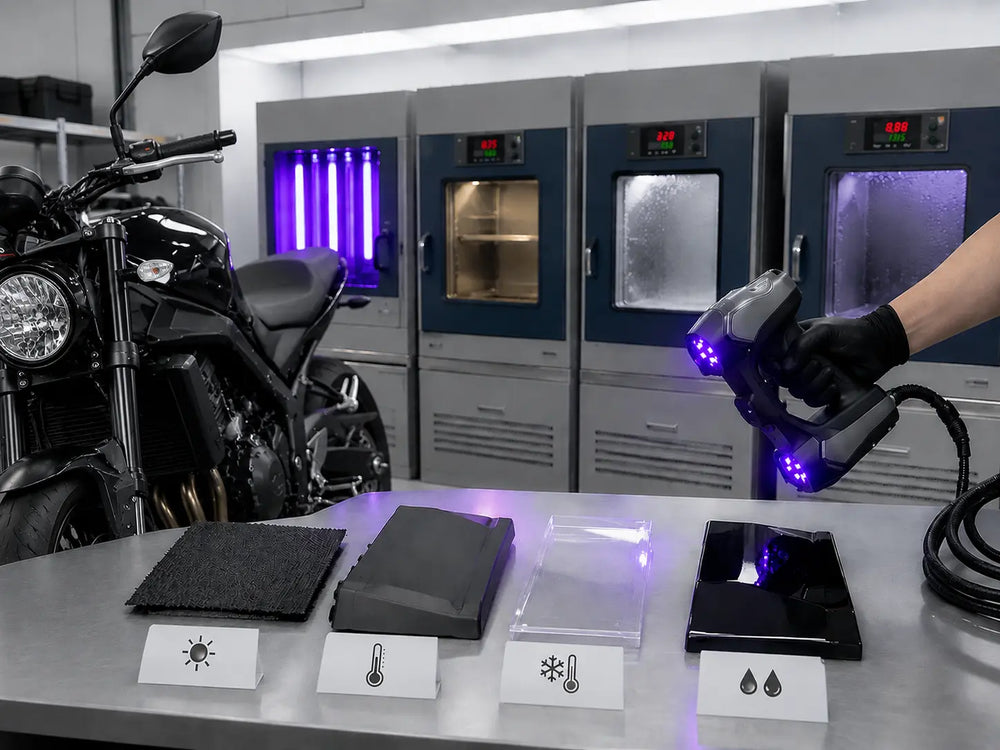Regenbekleidung, Motorradtaschen und textile Ausrüstung