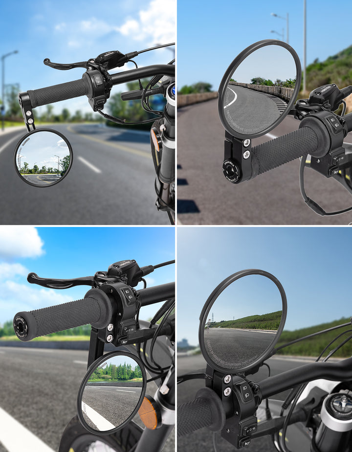 Motorrad-Rückspiegel, CNC-gefräste Aluminiumstange für 22 mm oder 25.4 mm