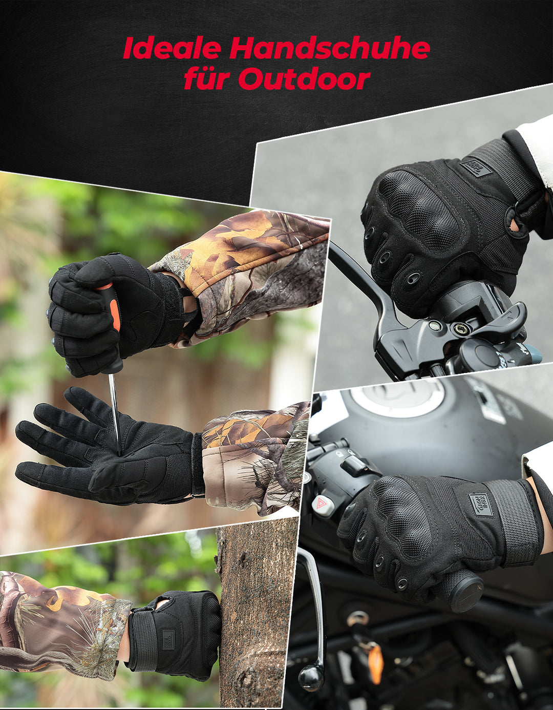 Taktische Vollfingerhandschuhe Für Arbeit & Outdoor