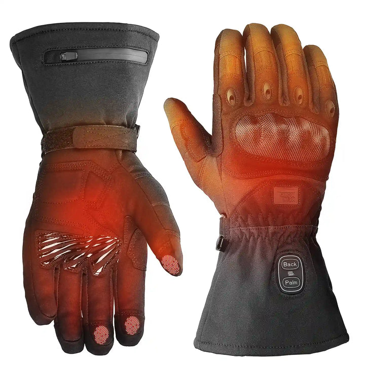 Beheizbare Motorradhandschuhe mit Dual-Zonen-Heizung & Akku