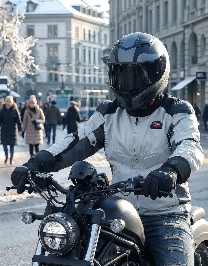 Beheizbare Motorradhandschuhe mit Dual-Zonen-Heizung & Akku