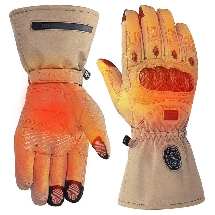 Beheizbare Motorradhandschuhe mit Dual-Zonen-Heizung & Akku