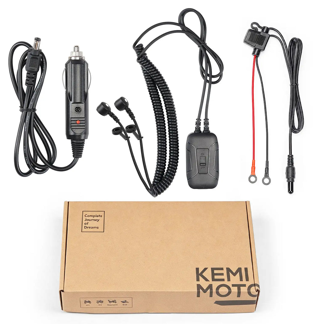 Magnetisches 12V-Ladekabel mit Temperaturregler für KEMIMOTO-Heizhandschuhe