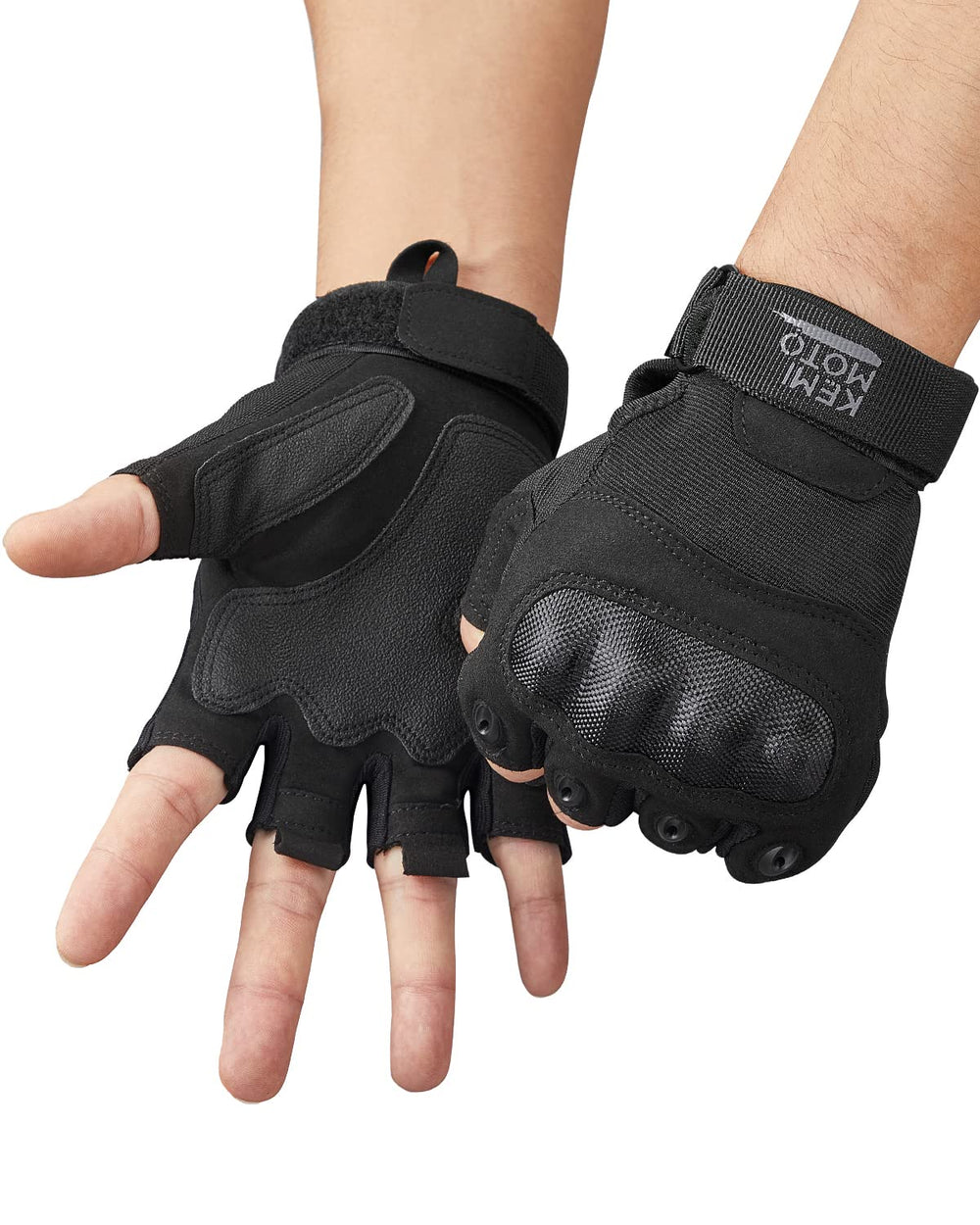 Motorradhandschuhe Herren mit Knöchelprotektor und Touchscreen