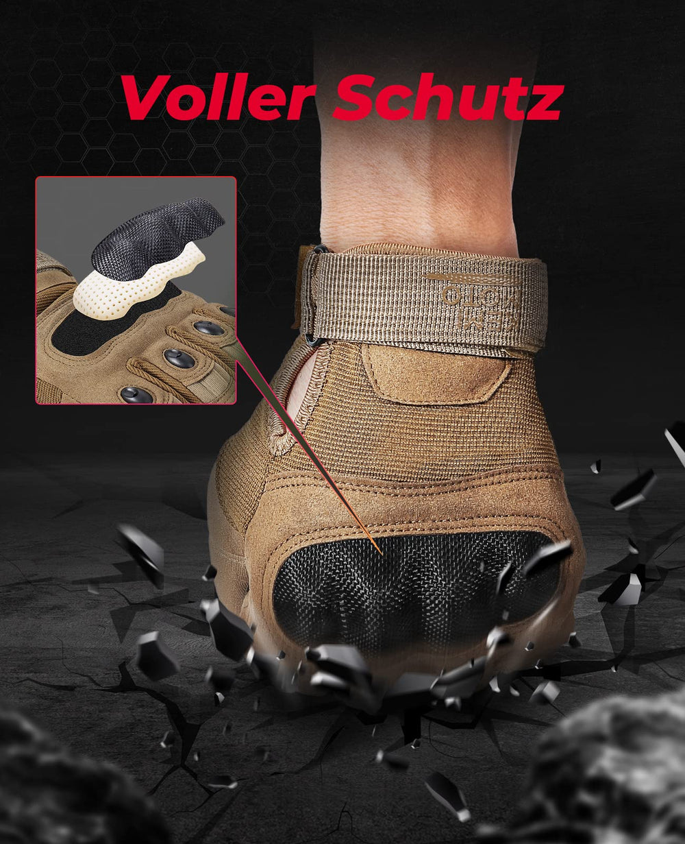 Tactical Gloves with Knuckle Protection and Touchscreen
