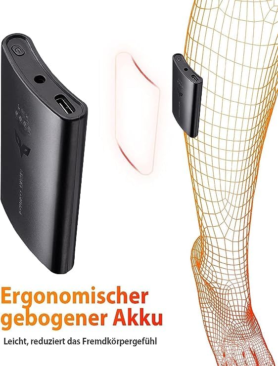 Beheizbare Socken mit Fernbedienung 3.7V 2600mAh