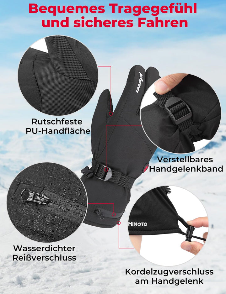 Beheizte Handschuhe mit 2500mAh Akku