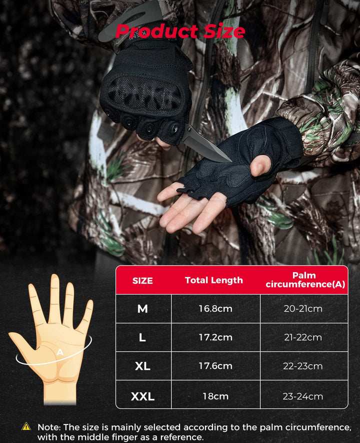 Motorradhandschuhe Herren mit Knöchelprotektor und Touchscreen