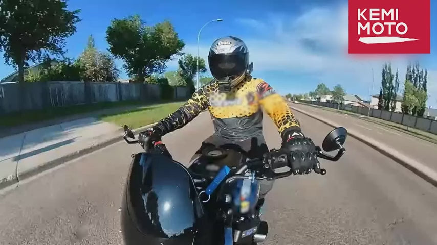 Motorradhandschuhe mit Knöchelprotektor und Touchscreen