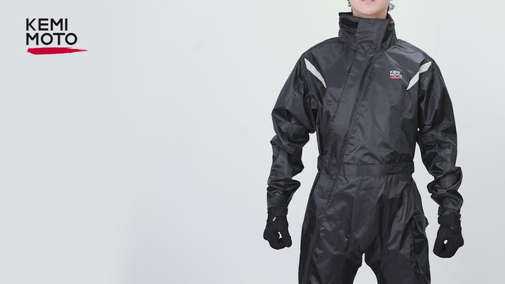 Wasserdichter Motorrad-Regenanzug für Herren mit atmungsaktivem Rückenbereich